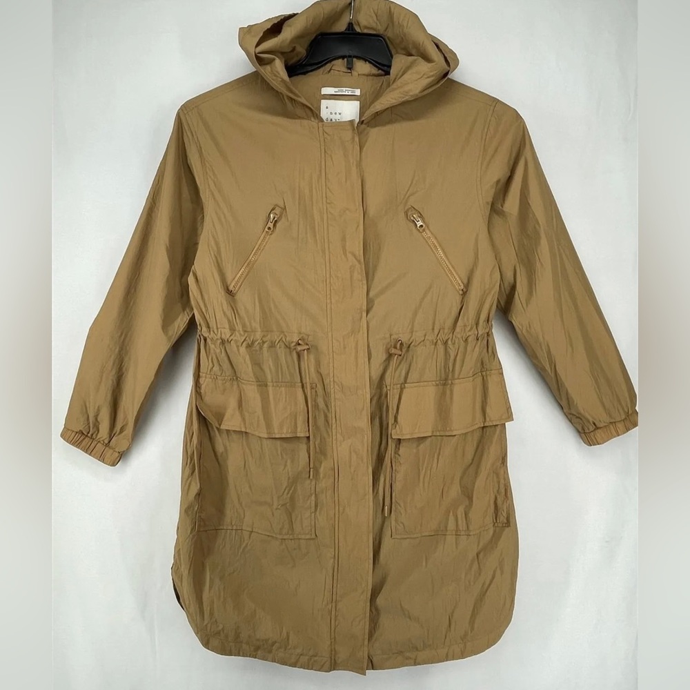 A New Day Khaki Hooded Rain Jacket